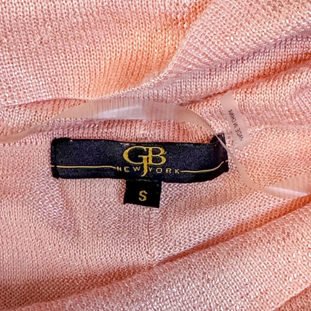 GB New York Peach Cowl Neck Long Sleeve Knit Top – Size S - Picture 7 of 9